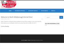 Tablet Screenshot of northattleboroanimalclinic.com